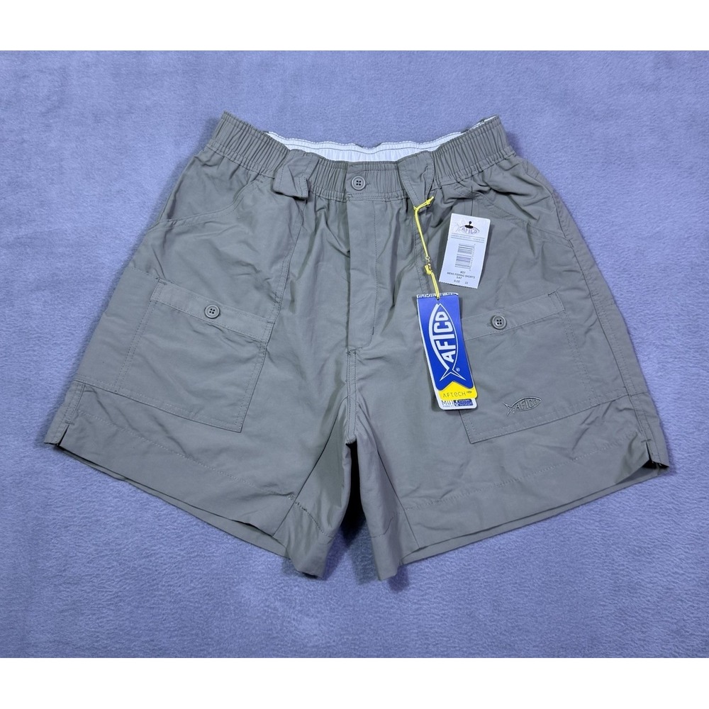 AFTCO Shorts Mens 32 AFTECH Fishing Stretch Waist Utility Outdoors Hiking NEW